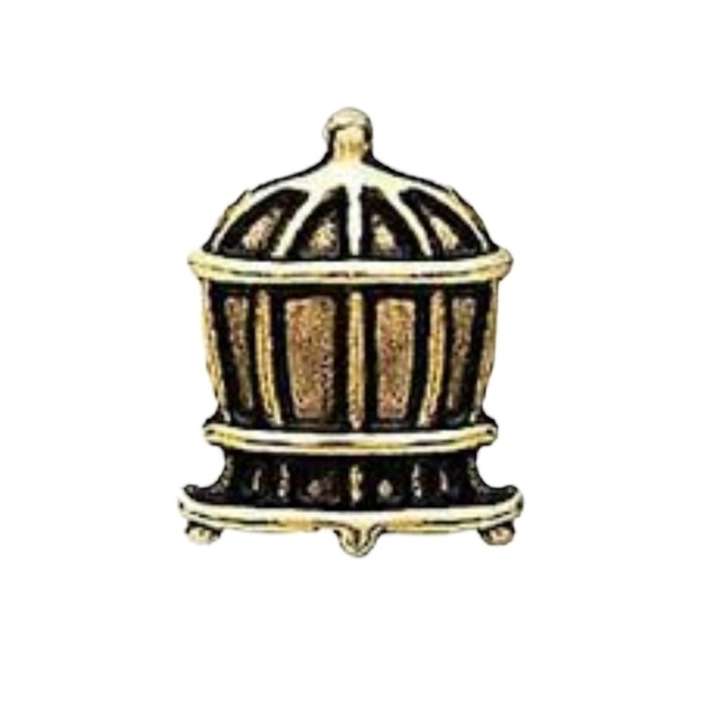 New Gold And Black Origami Owl Birdcage Locket Charm